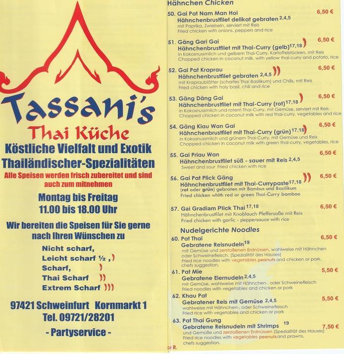 Tassani's Thai-Küche